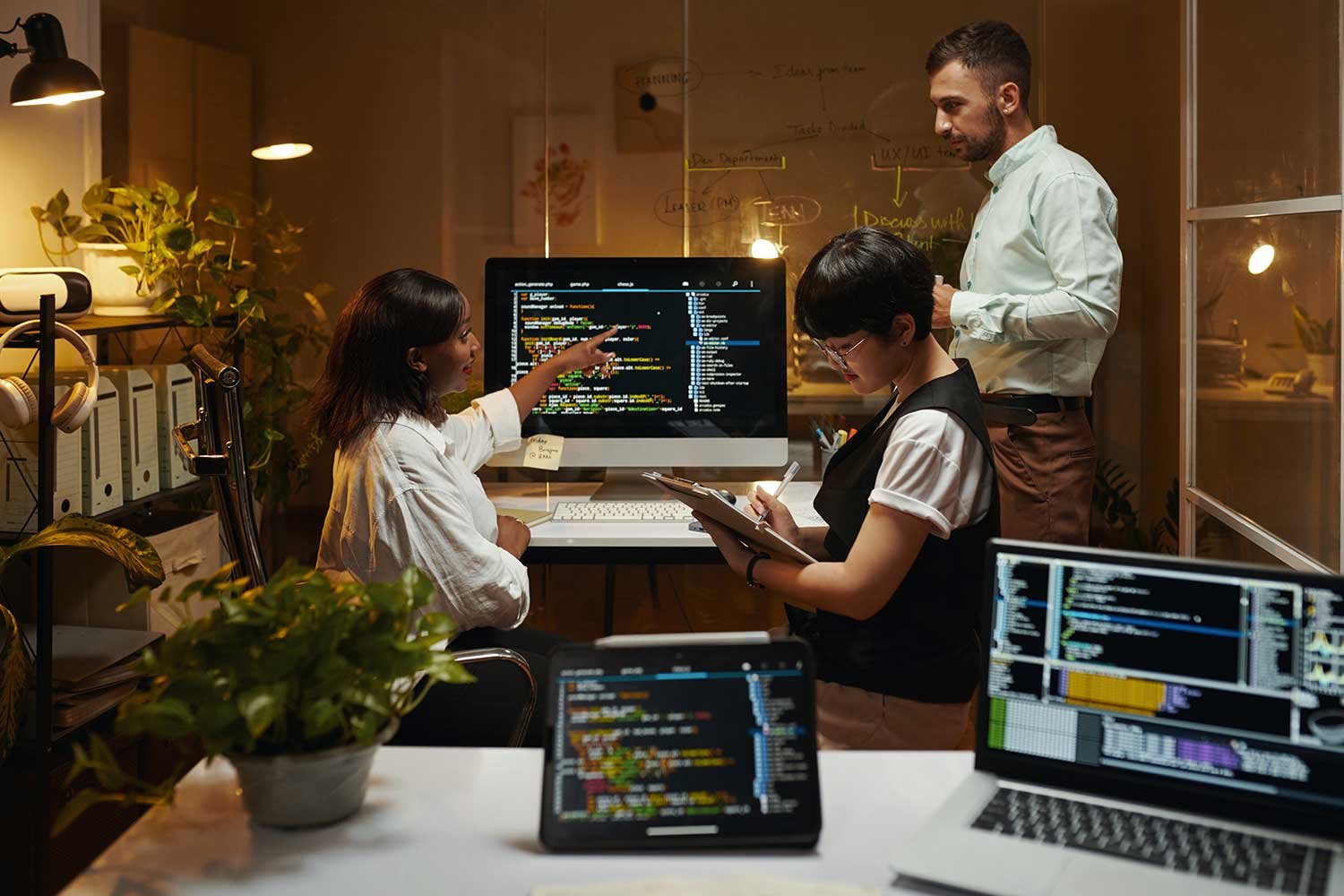 Website developers building AI workflows for a Guyana business