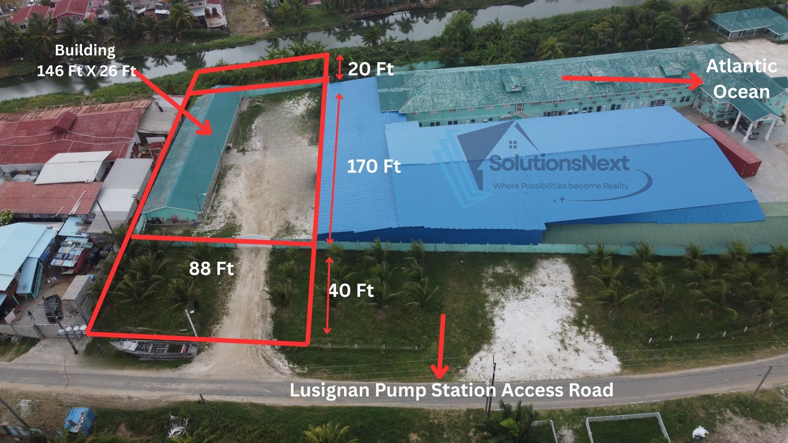 Commercial & Industrial Property for Sale in Lusignan – GYD $225M