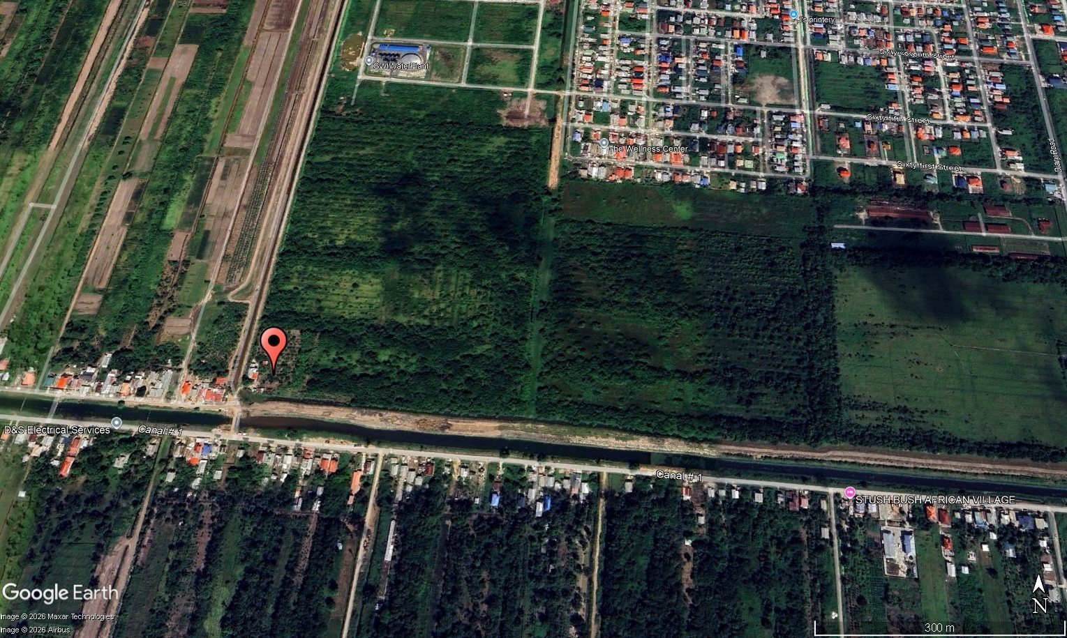 1.575-Acre Multi-Use Land for Sale in Lust-En-Rust, Canal No. 1 – GYD $185M