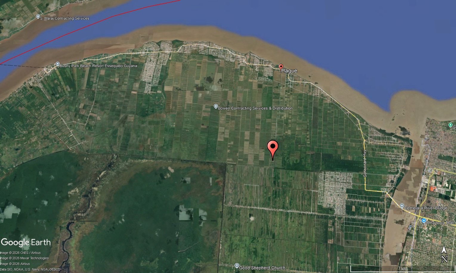 5.95-Acre Commercial & Industrial Land for Sale in Hague Backdam – GYD $175M