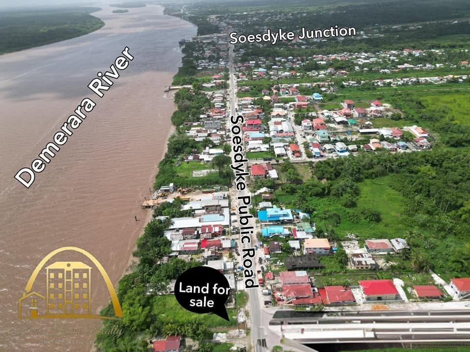 Riverside land for sale – Soesdyke Public Road – Ideal Home Realty