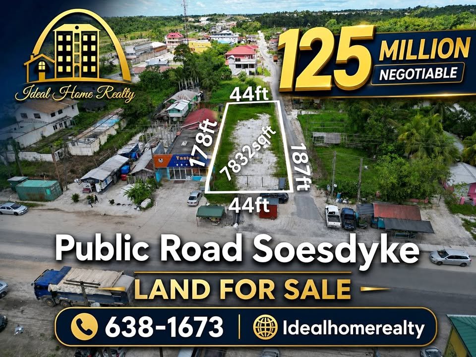 Land for sale – Soesdyke Public Road – Ideal Home Realty