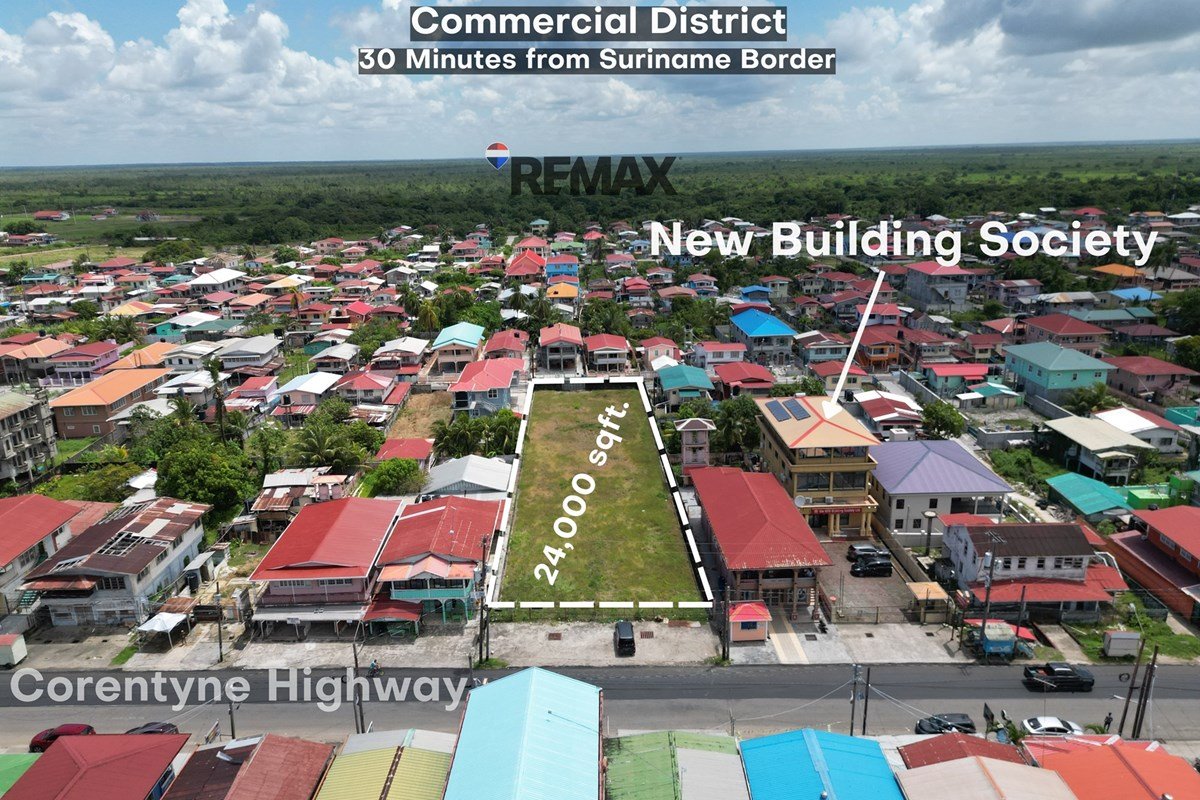 24,000 sq ft highway-frontage land for rent – Springlands – Adler Bynoe