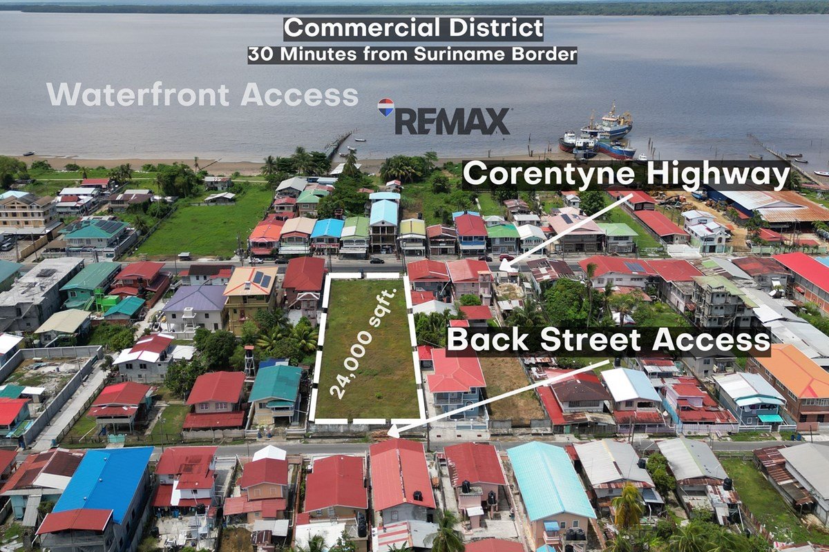 24,000 sq ft highway-frontage land for rent – Springlands – Adler Bynoe