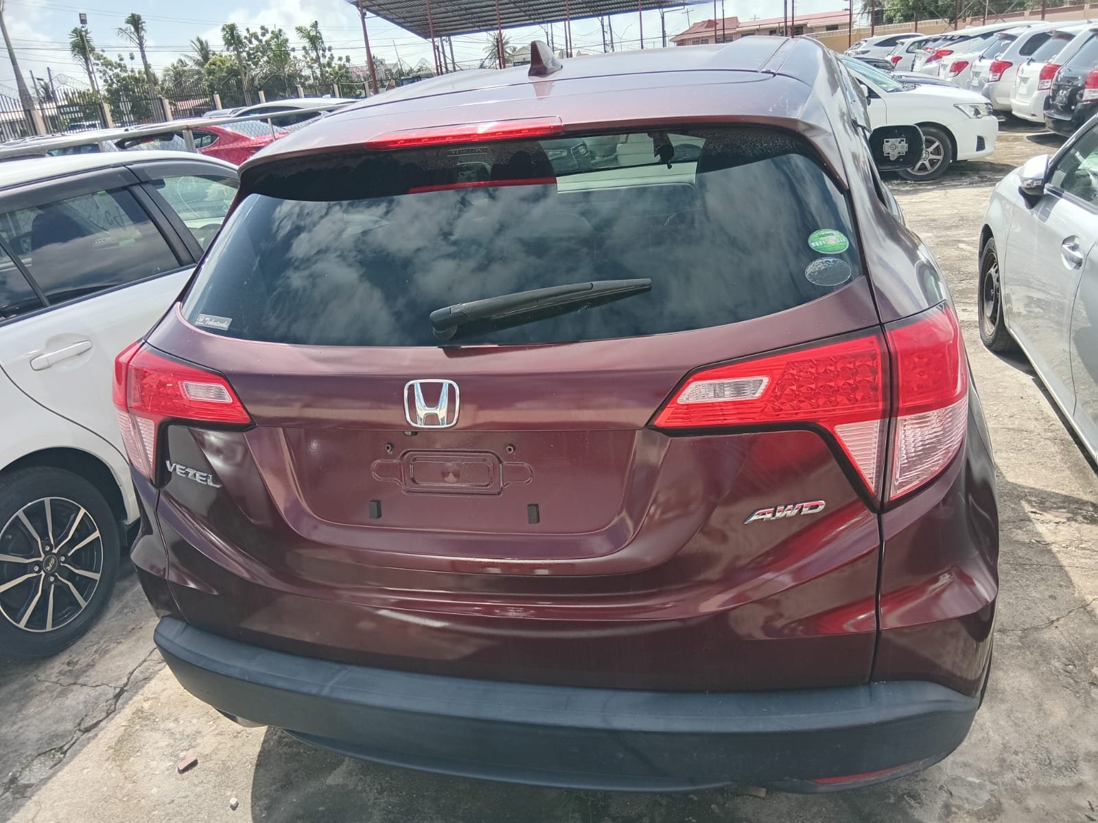 2014 Honda VEZEL for Sale in Guyana – Burgundy – Ref 13043