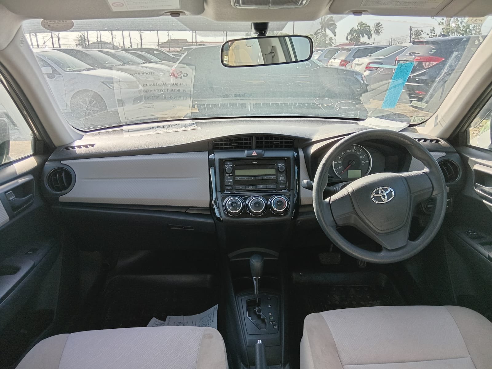 2013 Toyota Axio for Sale in Guyana – Gold/ Silver – Ref 13063