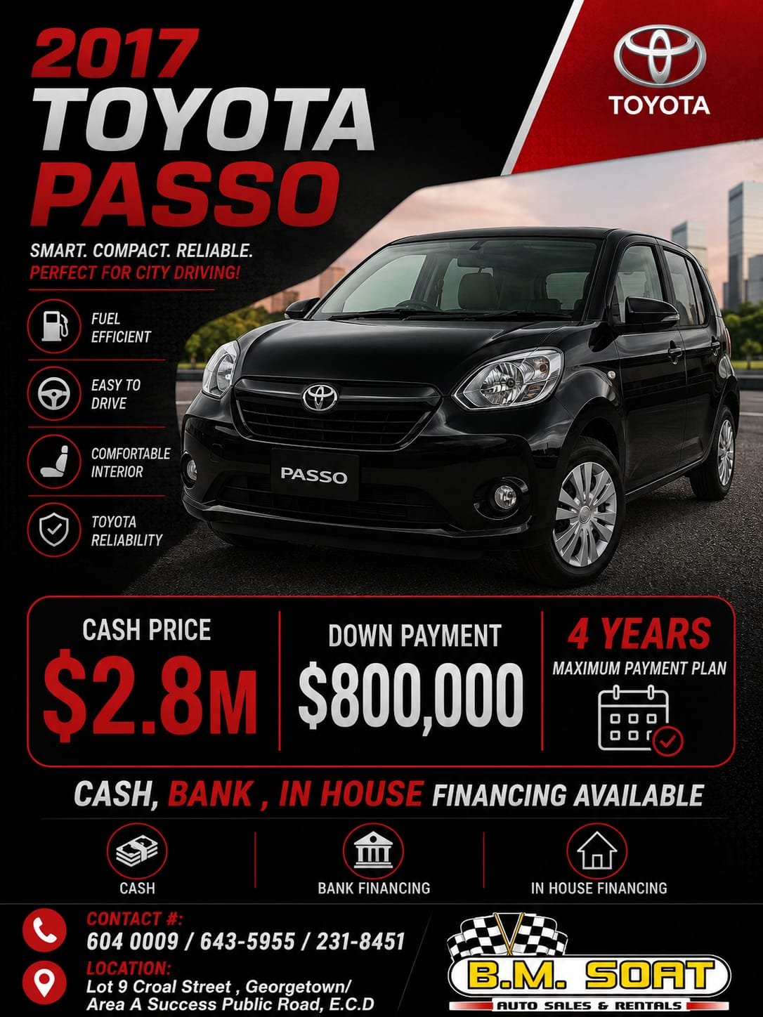 Toyota Passo for Sale in Guyana – Ref 13474