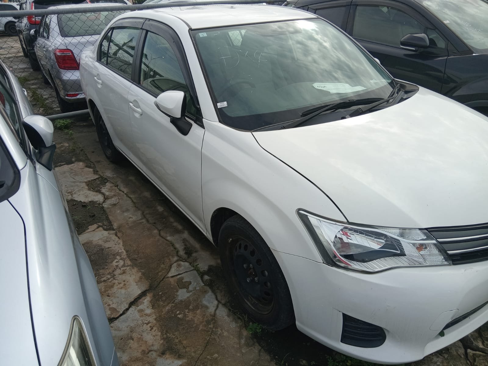 2015 Toyota Axio for Sale in Guyana – White – Ref 13489
